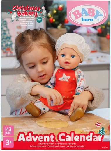 Baby Born adventskalender 2026 med tilbehør til dukke 43 cm