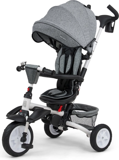 Milly Mally trehjulet cykel 6-i-1 Stanley rubber grey