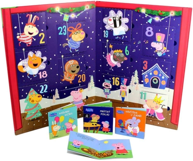 Stor PEPPA PIG julekalender med 24 bøger