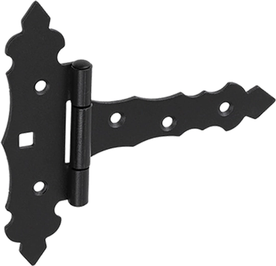 Dekorativt hængsel sort 100 × 35 × 130 × 2 mm