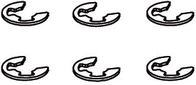 Sikringsring E-clip 7 mm til Voltage og Major