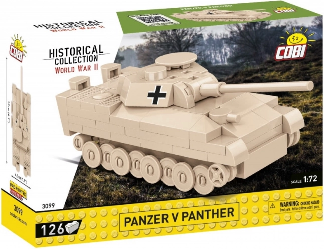 Byggesæt COBI Panzer V Panther 1:72 – mini-tank, 126 klodser