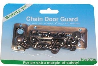 Sikkerhedskæde til dør – messing/stål