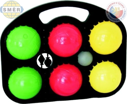 SMĚR plastikspil pétanque med 6 kugler