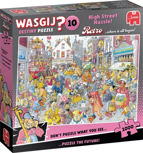 Jumbo Wasgij Retro Destiny 10: Problemer på hovedgaden – puslespil 1000 brikker