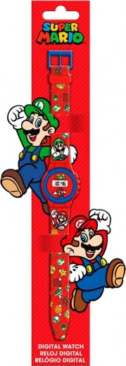 Super Mario digitale børneur med LED-skærm og kalender