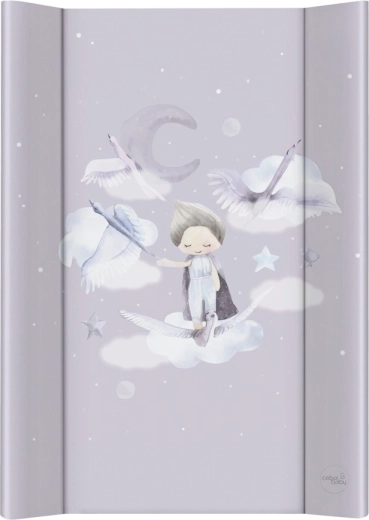 Ceba Baby skiftepude 2-kantet blød 50 × 70 Basic Wild Swans