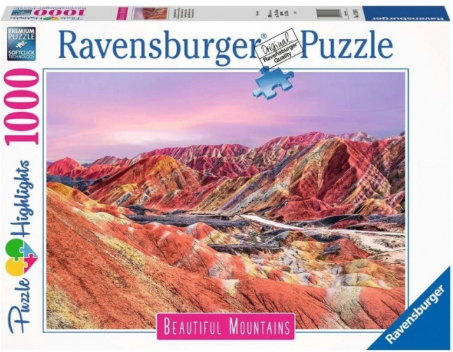 Ravensburger puslespil Regnbuebjerge 1000 brikker