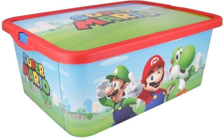 Opbevaringsboks med låg Super Mario