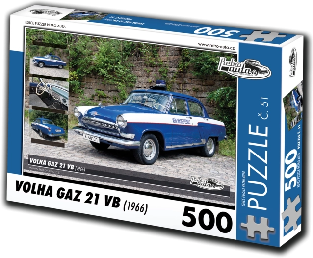 RETRO-AUTA puslespil Volga GAZ 21 VB 1966, 500 brikker
