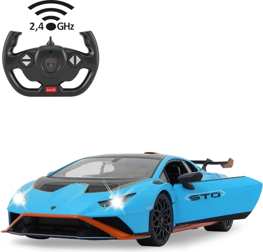 JAMARA Lamborghini Huracán STO med fjernbetjening 1:14 blå