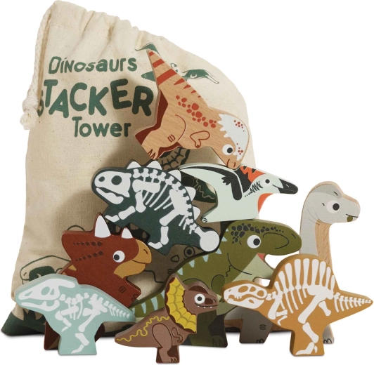 Le Toy Van træfigurer af dinosaurer – stabelpuslespil