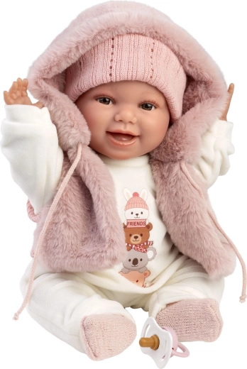 Llorens New born realistisk babydukke med lyde 38 cm
