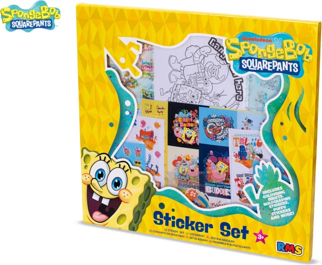 Sæt med SpongeBob-klistermærker - 500 stk.
