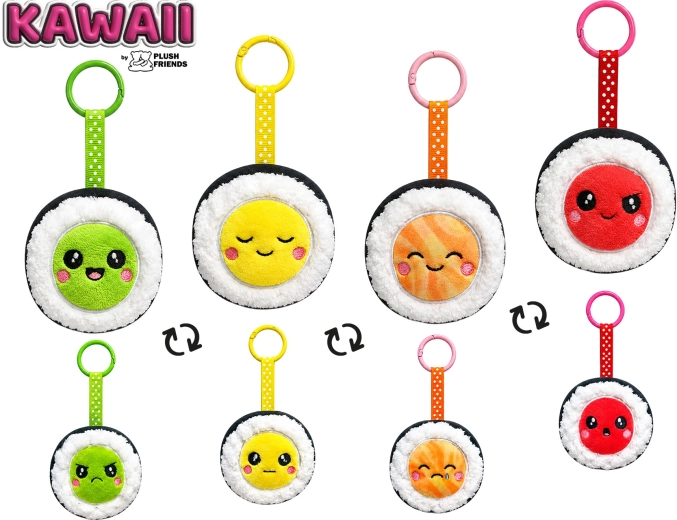 Plys nøgleringvedhæng sushi Plush Friends Kawaii - 1 stk.