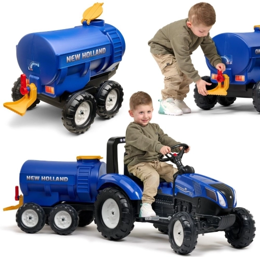Falk påhængsvogn vandtank med hane NEW HOLLAND – blå
