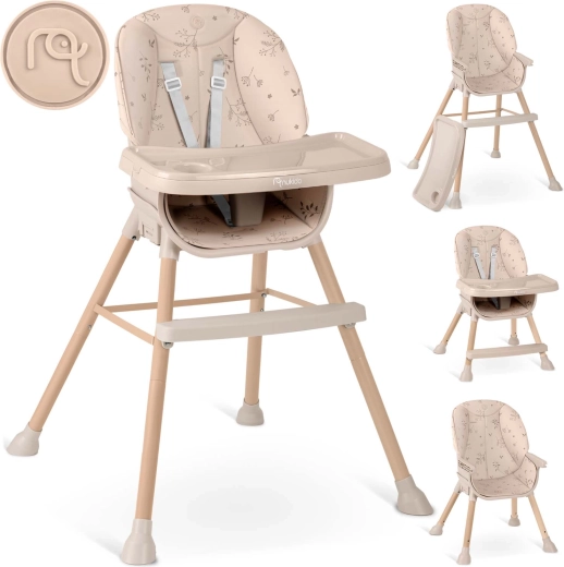 Højstol NUKIDO Tilo 3-i-1 beige