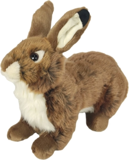 Brun plysbamse-kanin 28 cm