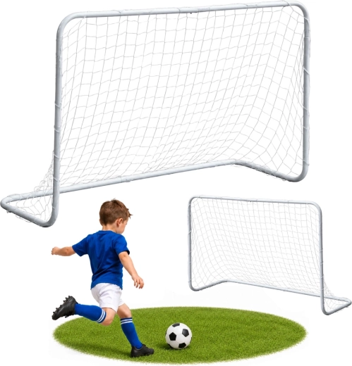 Sammenklappeligt fodboldmål til børn 120 × 80 cm