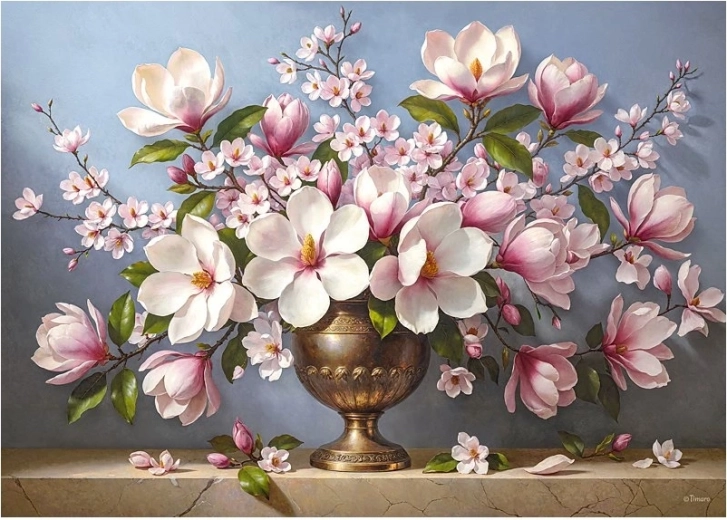 Cherry Pazzi-puslespil Magnolie-elegance 1000 brikker