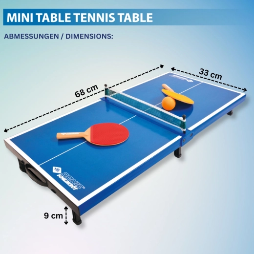 Donic-Schildkröt sammenklappeligt mini bordtennisbord
