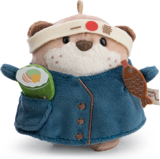 NICI MyMochi odder Jiro 8 cm med sushi og kokkekostume i gaveemballage