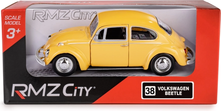 Metalmodel RMZ City Volkswagen Beetle 1967 1:32 med pull-back‑drev