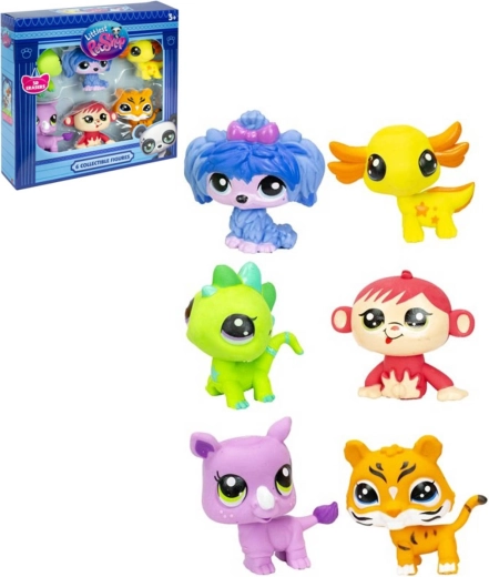Littlest Pet Shop viskelædere – sæt med 6 dyr