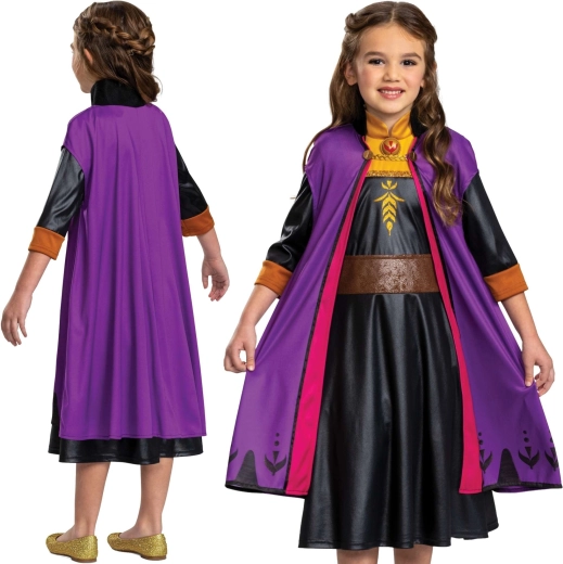 Børnekostume Anna fra Frost 98–110 cm