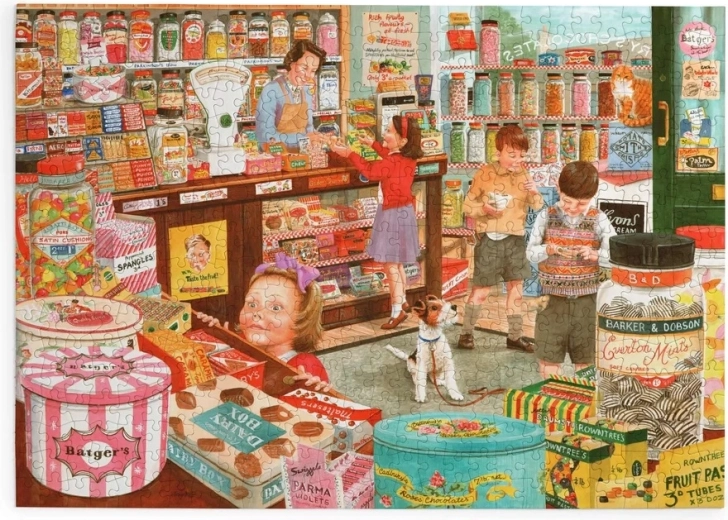 House of Puzzles Puslespil Slikbutikken, 500 ekstra store brikker