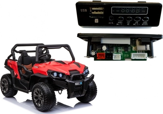 Musikpanel til batteridrevet legebil