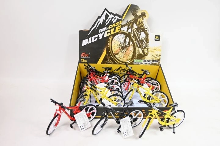 Miniature motocrosscykel i metal 19 cm - 1 stk.
