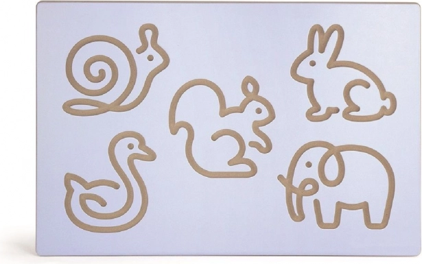 Udskifteligt panel med dyr