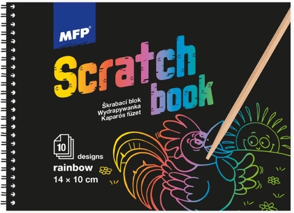 Ridse billede blok 14x10cm mix/regenbue