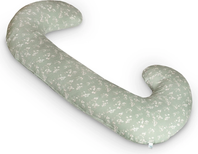 Ceba amme- og graviditetspude Cebuszka Duo jersey Green Meadow 300 cm