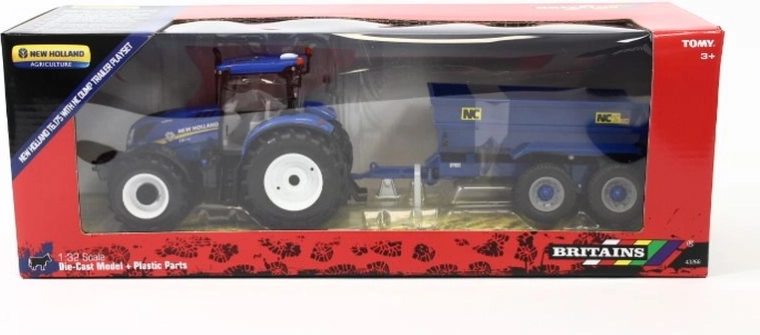 Britains traktor New Holland T6 med tipvogn
