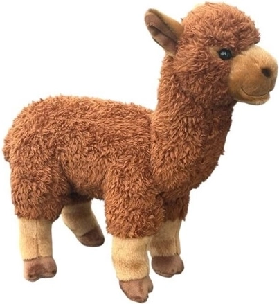 Plys-alpaka brun 28 cm