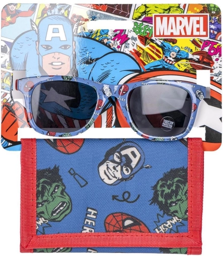 Sæt med børnebriller og pung Avengers - 1 stk.