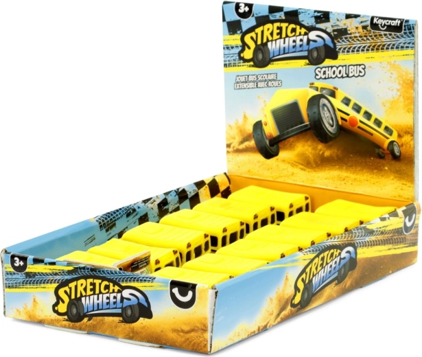 Elastisk antistress skolebus – klemme- og strække-legetøj