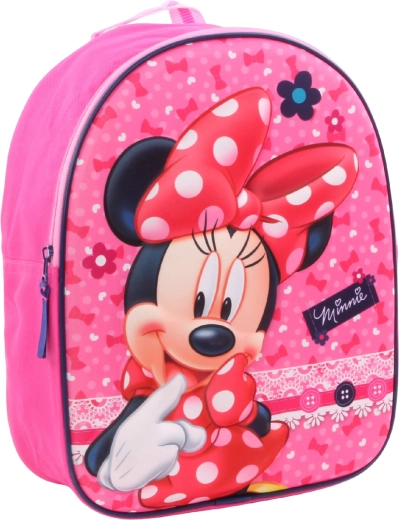 3D-børnehavesæk Minnie Mouse pink 31 cm