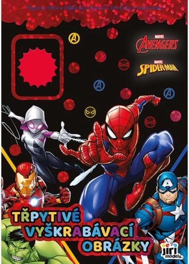 Glitrende skrabebilleder Marvel