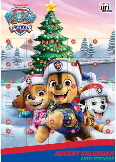 Adventskalender med klistermærker Paw Patrol