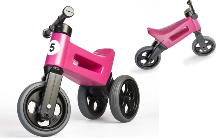 Løbecykel Funny Wheels Rider Sport 2-i-1 til børn – Rosa