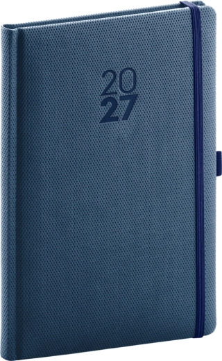 Notique ugekalender Diamante 2027 blå 15 × 21 cm