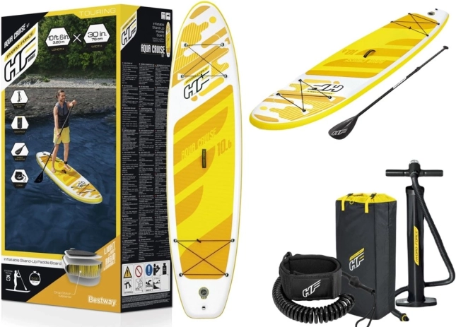 Oppustelig paddleboard Hydro-Force gul 320 x 76 x 12 cm