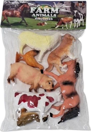 Sæt med figurer af landbrugsdyr