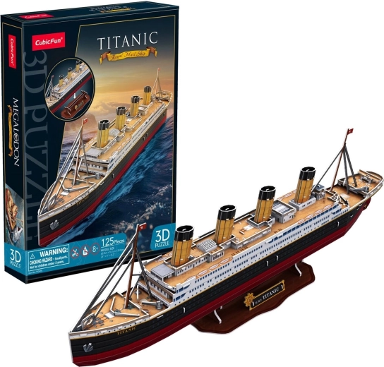 CubicFun 3D-puslespil Titanic, 125 dele