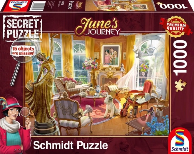 Secret puzzle June's Journey – Orkidéherregårdens salon 1000 brikker