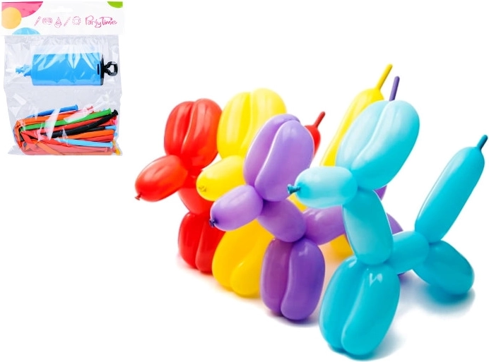 Modeleringsballoner med pumpe, 20 stk.