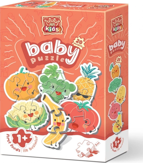 ART PUZZLE Baby Puzzle Frugt og grøntsager (2-4 brikker)